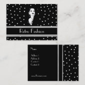 プロファイルカードレトロファッションヴィンテージ2 名刺 (正面/裏面)