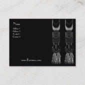 プロファイルカードヴィンテージアフリカマスク 名刺 (裏面)