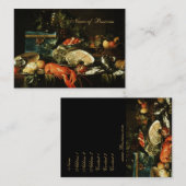 プロファイルカードヴィンテージアートスチルライフ絵を描ズ 名刺 (正面/裏面)