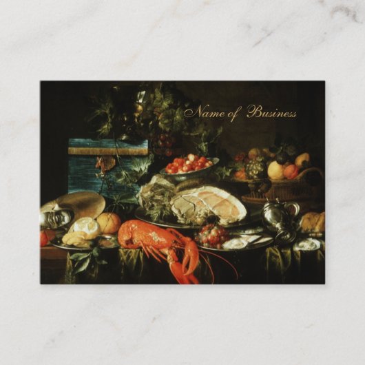 プロファイルカードヴィンテージアートスチルライフ絵を描ズ 名刺 (正面)
