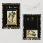 プロファイルカードヴィンテージドッグトリマー2フレーム 名刺 (正面/裏面)