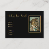 プロファイルカードヴィンテージドッグトリマー 名刺 (裏面)