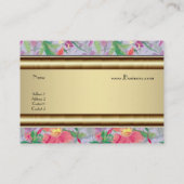 プロファイルカードヴィンテージプリントフローラ 名刺 (裏面)