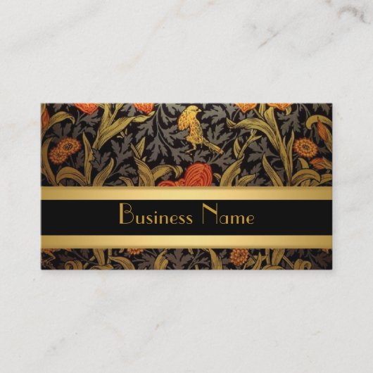 プロファイルカードヴィンテージプリントWilliam Morris 名刺 (正面)