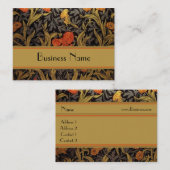 プロファイルカードヴィンテージプリントWilliam Morris 名刺 (正面/裏面)
