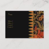 プロファイルカードヴィンテージプリントWilliam Morris 2 名刺