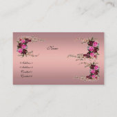 プロファイルカードヴィンテージムスクピンクローズ2 名刺 (裏面)