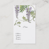 プロファイルカードヴィンテージラベンダーホワイト 名刺 (裏面)