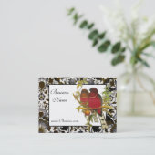 プロファイルカードヴィンテージ赤頭トロッゴンバード 名刺 (スタンド正面)