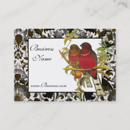 プロファイルカードヴィンテージ赤頭トロッゴンバード 名刺