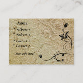 プロファイルカード事業エンボス旧紙(002G006) 名刺 (裏面)