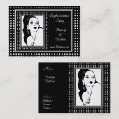 プロファイルカード洗練レディ美しいファッション2 名刺 (正面/裏面)