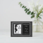 プロファイルカード洗練レディ美しいファッション2 名刺 (スタンド正面)