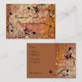 プロファイルカード素朴ビジネス旧紙(017P006) 名刺 (正面/裏面)