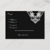 プロファイルカード華美のビジネスレース(003) 名刺 (裏面)