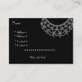 プロファイルカード華美のビジネス宝石(010) 名刺 (裏面)