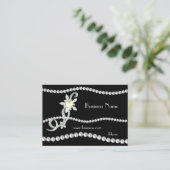 プロファイルカード華美ビジネス真珠の宝石(01420) 名刺 (スタンド正面)