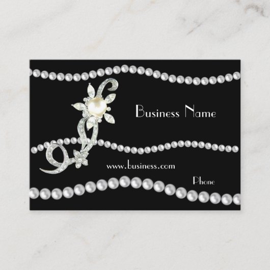 プロファイルカード華美ビジネス真珠の宝石(01420) 名刺