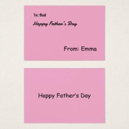 プロファイルカード