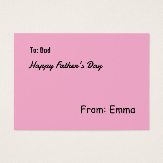 プロファイルカード (正面)