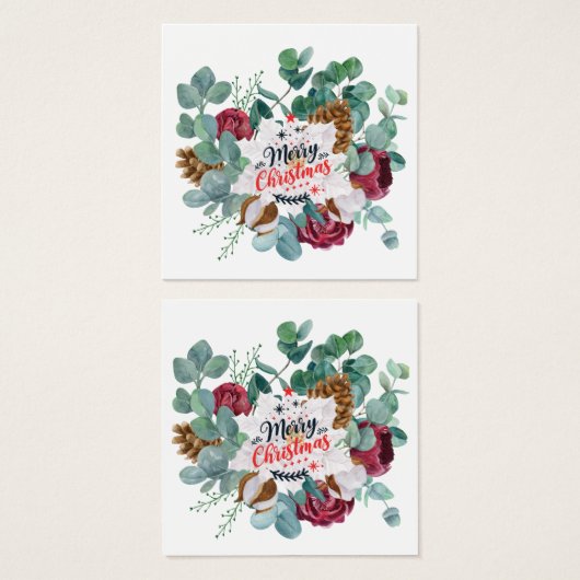 プロファイルカード、正方形サイズのプロファイルカード、2.5インチx 2.5インチ (正面&裏面)