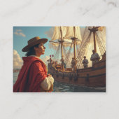 プロファイルカード – Columbus Dayお祝い 名刺 (裏面)