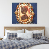 プロファイルヘッドを持つカメラ キャンバスプリント (インサイチュ (寝室))