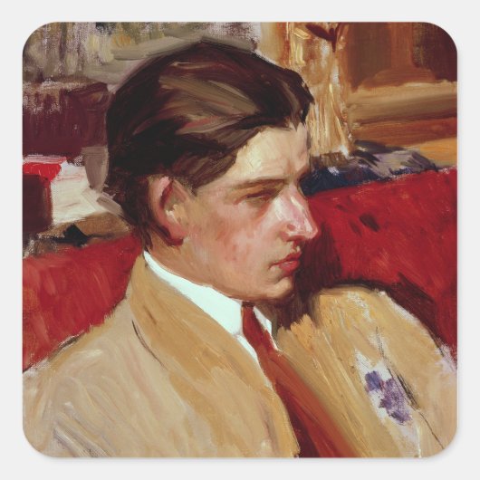 プロファイル内のセルフポートレート スクエアシール (正面)