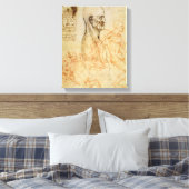 プロファイル内の男性の胴体、Prの頭の二乗 キャンバスプリント (インサイチュ (寝室))