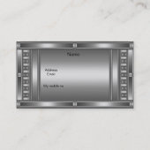 プロファイル名刺クロムオンシルバー 名刺 (裏面)