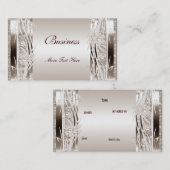 プロファイル名刺セピアフローラ 名刺 (正面/裏面)