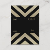 プロファイル名刺レトロプーターブラックストライプ 名刺 (裏面)