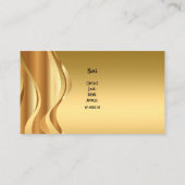 プロファイル金ゴールドエレガントクラス 名刺 (裏面)