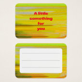 プロファイ芸術的ルギフトラベル (正面&裏面)