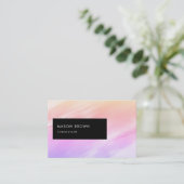 プロフィモダンビーチ水彩 名刺 (スタンド正面)