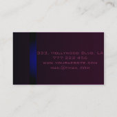 プロフィーエレガントルの単純ベルベットのモノグラム 名刺 (裏面)