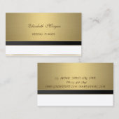 プロフィーモダンショナルラグジュアリエレガントーゴールデン 名刺 (正面/裏面)