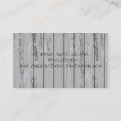 プロフィーモダンショナル、ラッシュ、口紅、木目の質感 名刺 (裏面)