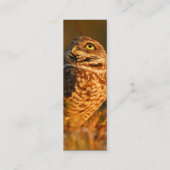 プロフィールかフクロウを掘り進む名刺 スキニー名刺 (裏面)
