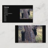 プロフィールか名刺は、ツキノワグマcubs 名刺 (正面/裏面)
