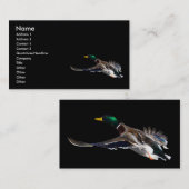 プロフィールか名刺、アヒル 名刺 (正面/裏面)