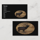 プロフィールか名刺、オオシカのビューグル 名刺 (正面/裏面)