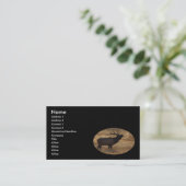 プロフィールか名刺、オオシカのビューグル 名刺 (スタンド正面)