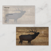 プロフィールか名刺、オオシカのビューグル 名刺 (正面/裏面)