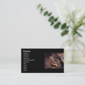 プロフィールか名刺、カメ 名刺 (スタンド正面)