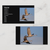 プロフィールか名刺、クレーンカップル 名刺 (正面/裏面)