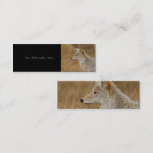 プロフィールか名刺、コヨーテ スキニー名刺 (正面/裏面)