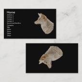 プロフィールか名刺、コヨーテ 名刺 (正面/裏面)