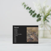 プロフィールか名刺、シカ 名刺 (スタンド正面)