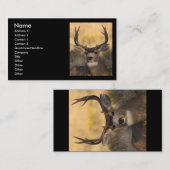 プロフィールか名刺、シカ 名刺 (正面/裏面)